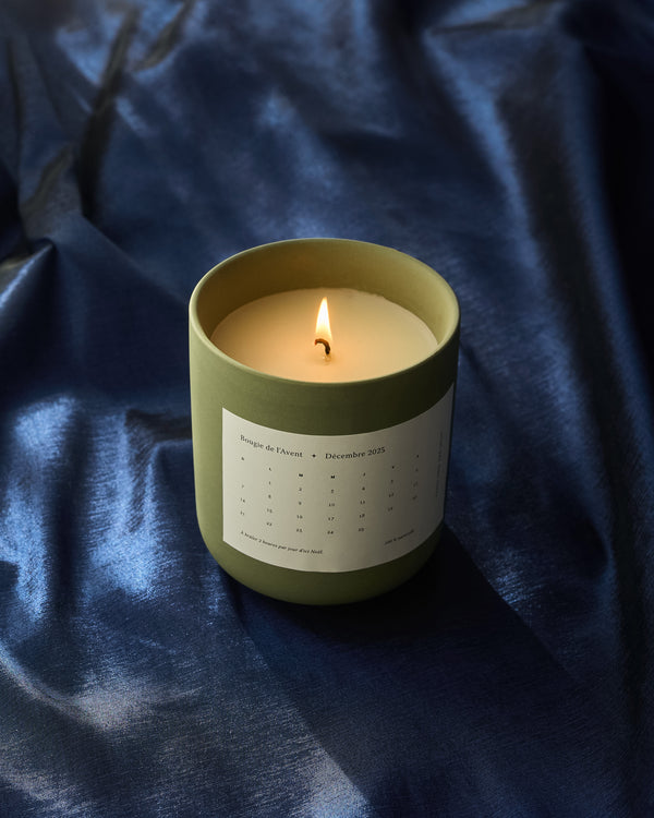 Bougie de l'Avent — À brûler 2 heures par jour d'ici Noël