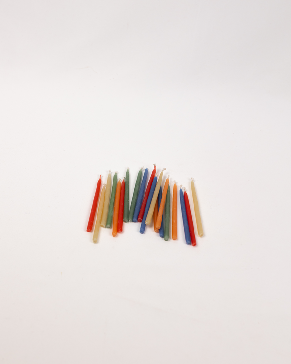 Bougies d'anniversaire en cire d'abeille