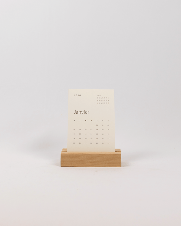 Calendrier de bureau 2026