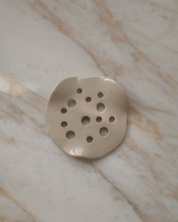 Couvercle à fleurs en céramique