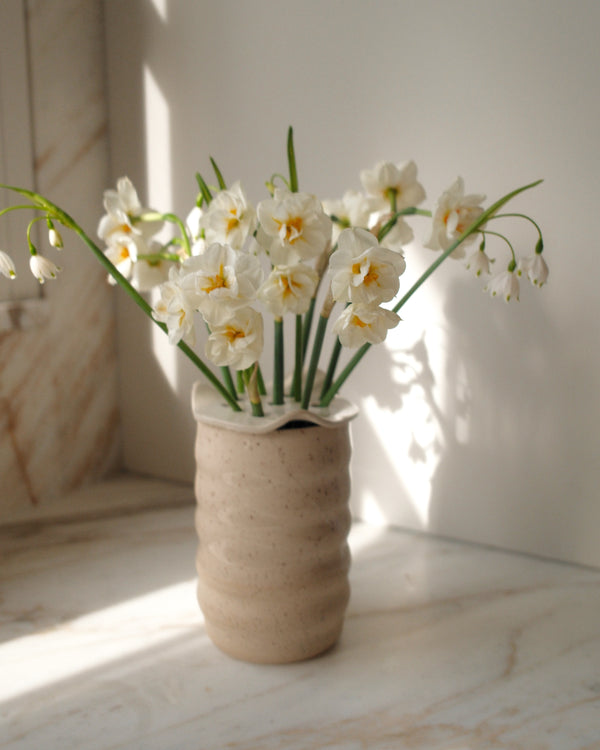 Couvercle à fleurs en céramique