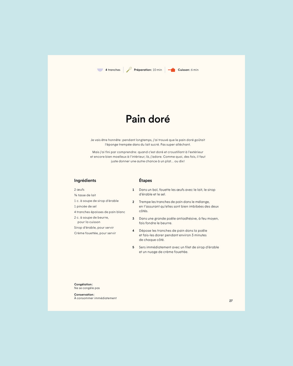 Le livre – Tes premières recettes (Tome 2)