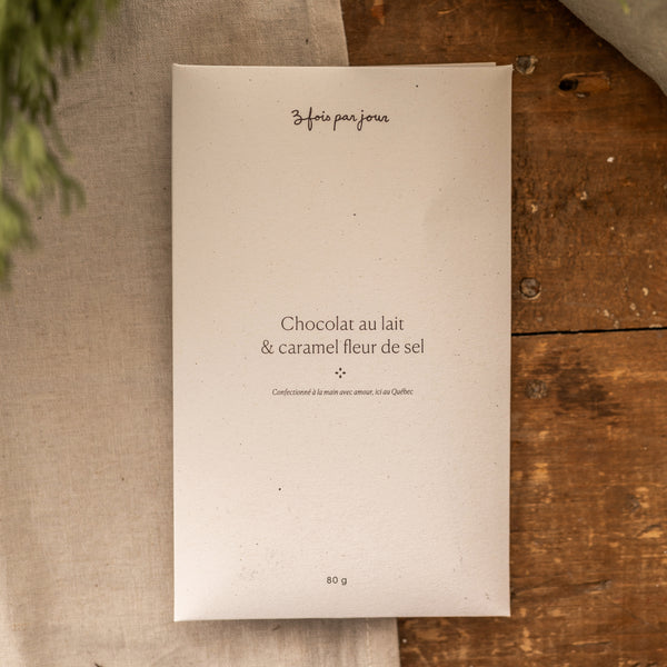 Tablette - Chocolat au lait & caramel fleur de sel