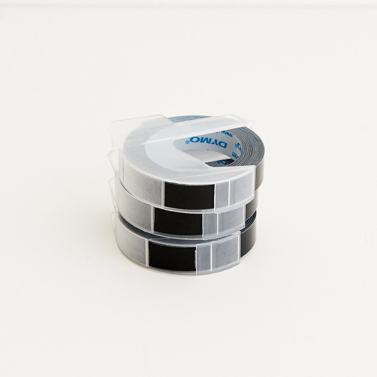 Ensemble de 3 rubans de recharge pour étiqueteuse Dymo (noirs) – Trois fois  par jour