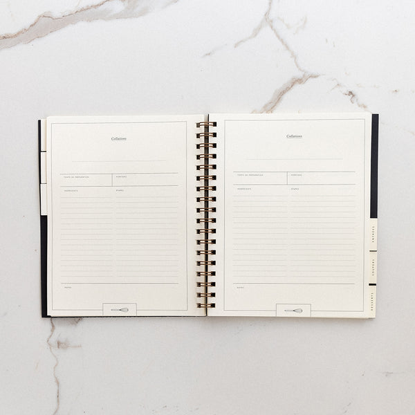 Carnet de recettes & notes — Crème