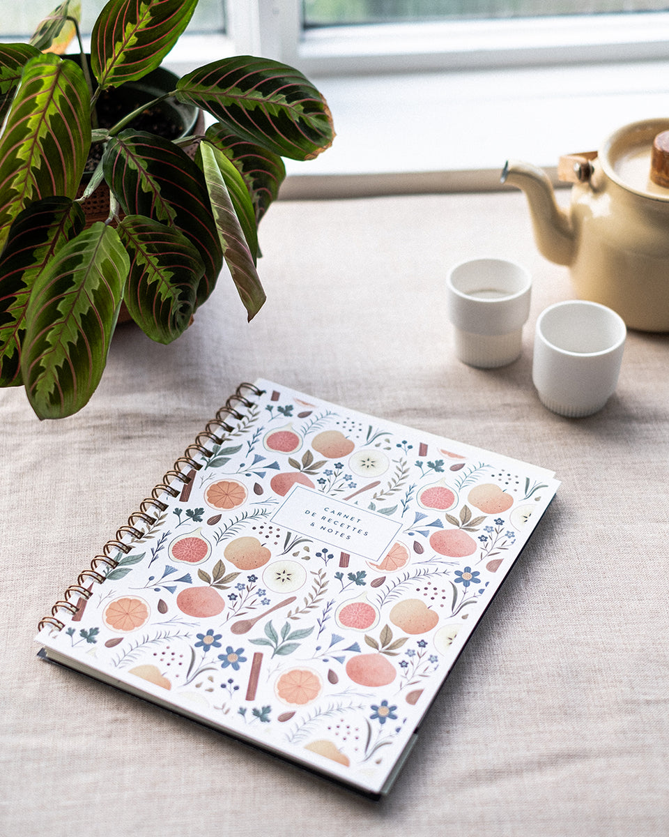 Classeur pour cartes de recettes, classeur à 3 anneaux en cuir naturel,  livre de recettes de famille par ClaireMagnolia -  France