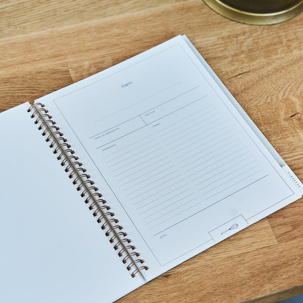 Carnet de recettes & notes - Marine