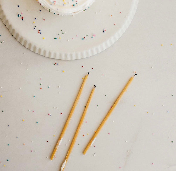 Bougies d'anniversaire en cire d'abeille