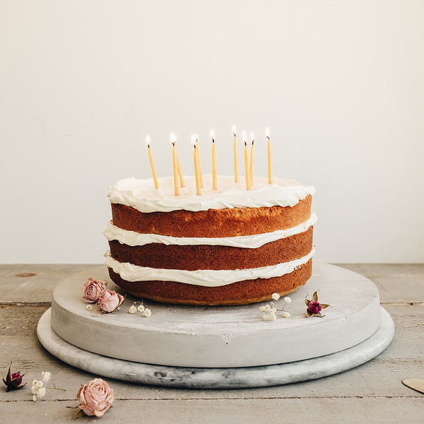 Bougies d'anniversaire en cire d'abeille