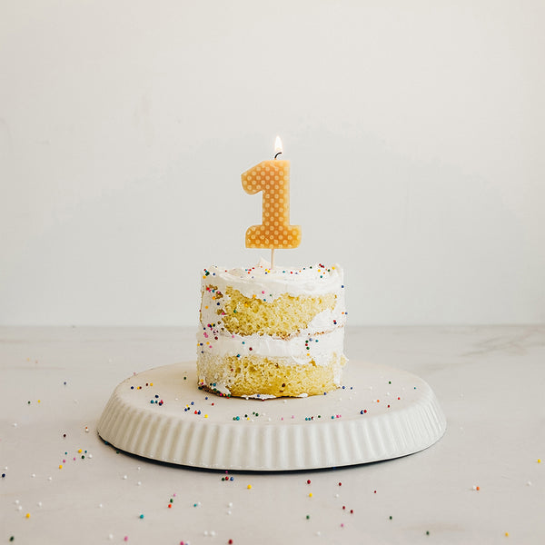 Bougies d'anniversaire en cire d'abeille (Chiffres 0 à 9)