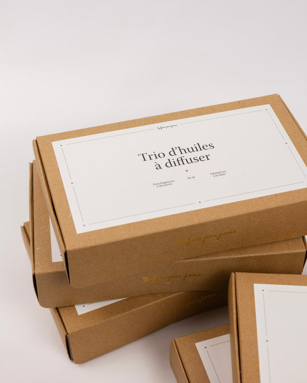 Trio | Coffret d'huiles à diffuser — Nos classiques