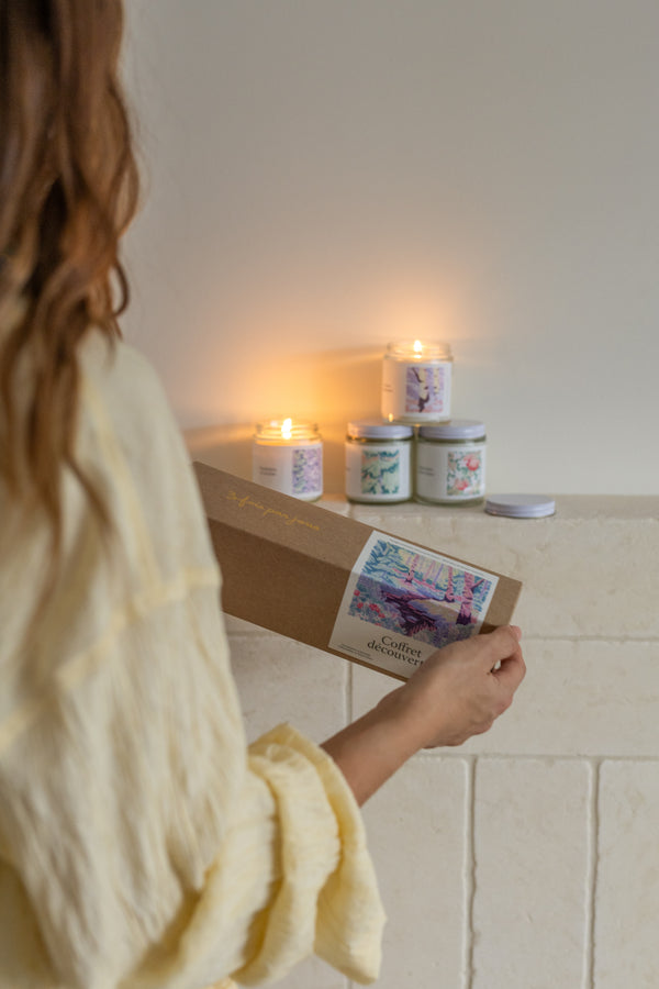 Coffret découverte — 4 bougies (25 heures par bougies)