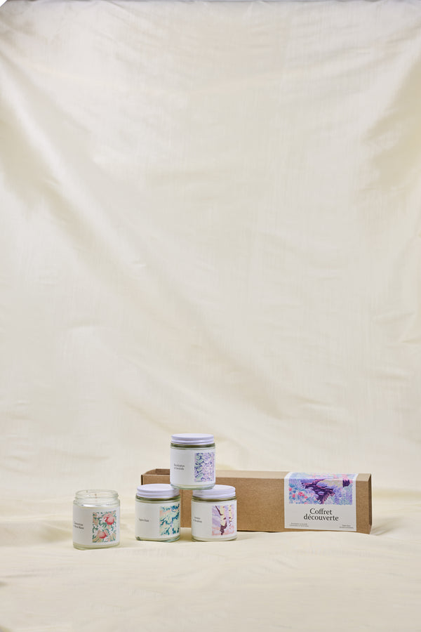 Coffret découverte — 4 bougies (25 heures par bougies)
