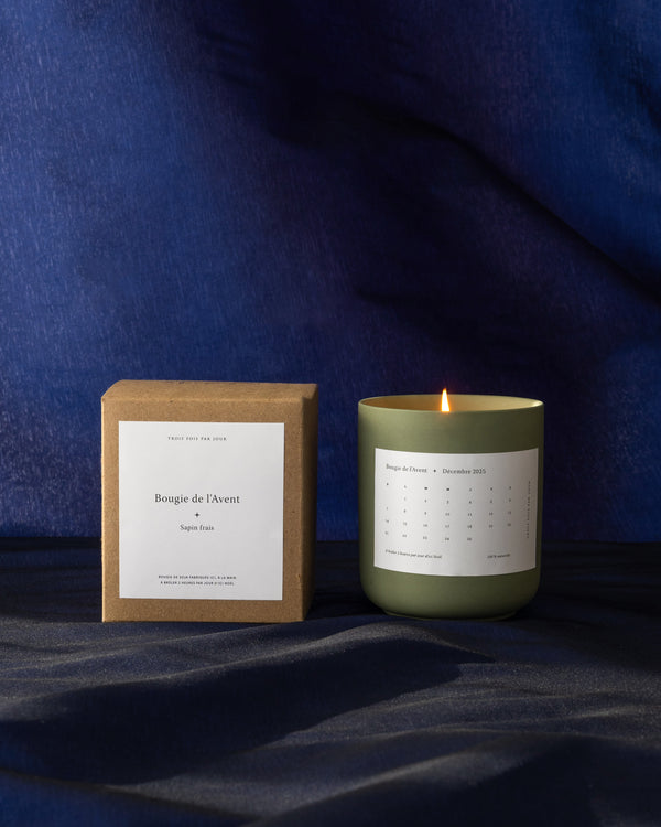 Bougie de l'Avent — À brûler 2 heures par jour d'ici Noël