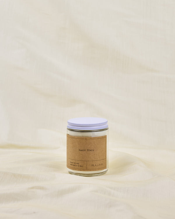 Bougie de soya — Sapin frais — 8 oz (50 heures)