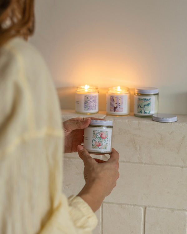 Bougie de soya — Clémentine & thym blanc — 4 oz (25 heures)