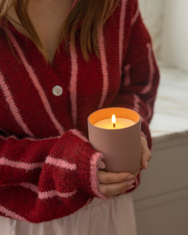 Bougie de soya — Thé à l'abricot — 12 oz (75 heures)