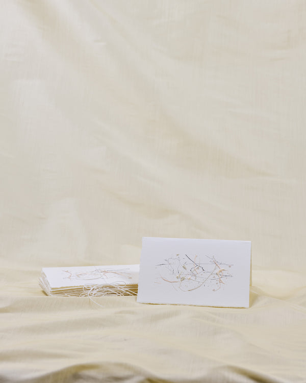 Carte de souhaits artisanale