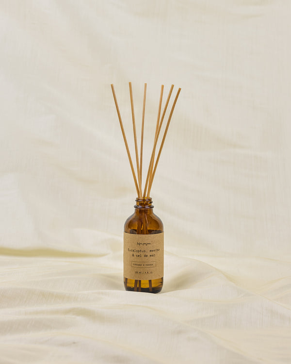 Diffuseur à roseaux — Eucalyptus, menthe & sel de mer