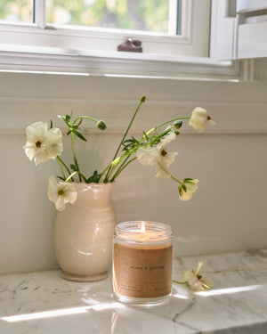 Bougie de soya —  Hinoki & géranium  — 8 oz (50 heures)
