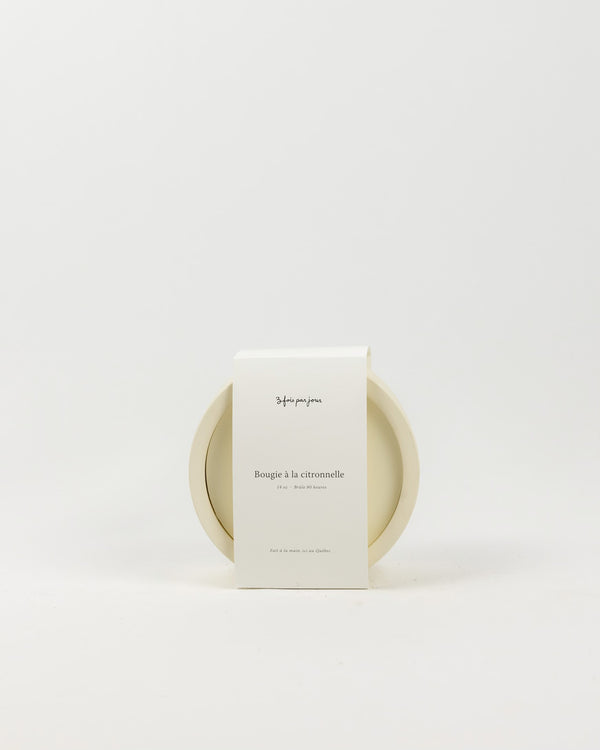 Bougie de soya à la citronnelle — 80 heures