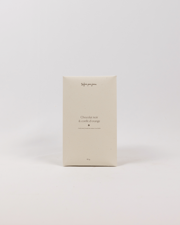 Tablette — Chocolat noir & confit d'orange