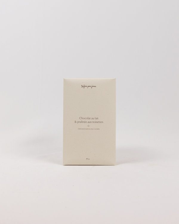 Tablette — Chocolat au lait pralinée aux noisettes