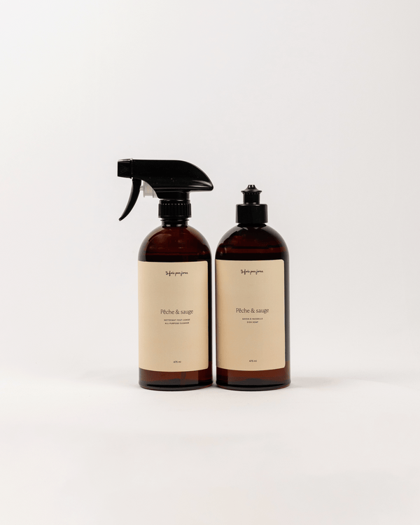 Ensemble | Nettoyant & savon à vaisselle — Pêche & sauge