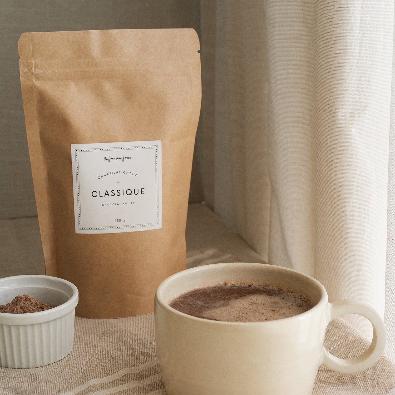 Chocolat chaud classique Trois fois par jour